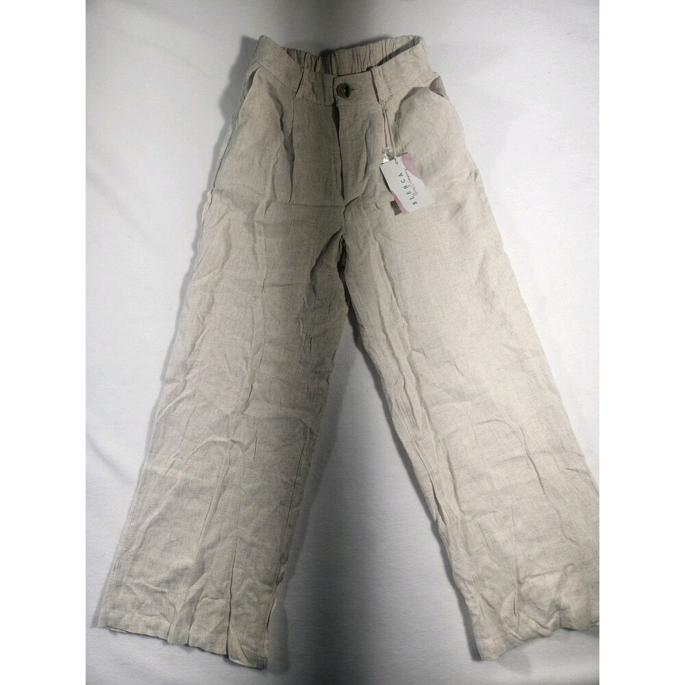 Blenca  Pull On Widel Leg  Peasant Hippie Pants Womans S Linen Blends